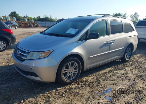 2011 Honda Odyssey Ex-L from USA, damaged, VIN 5FNRL5H67BB009058